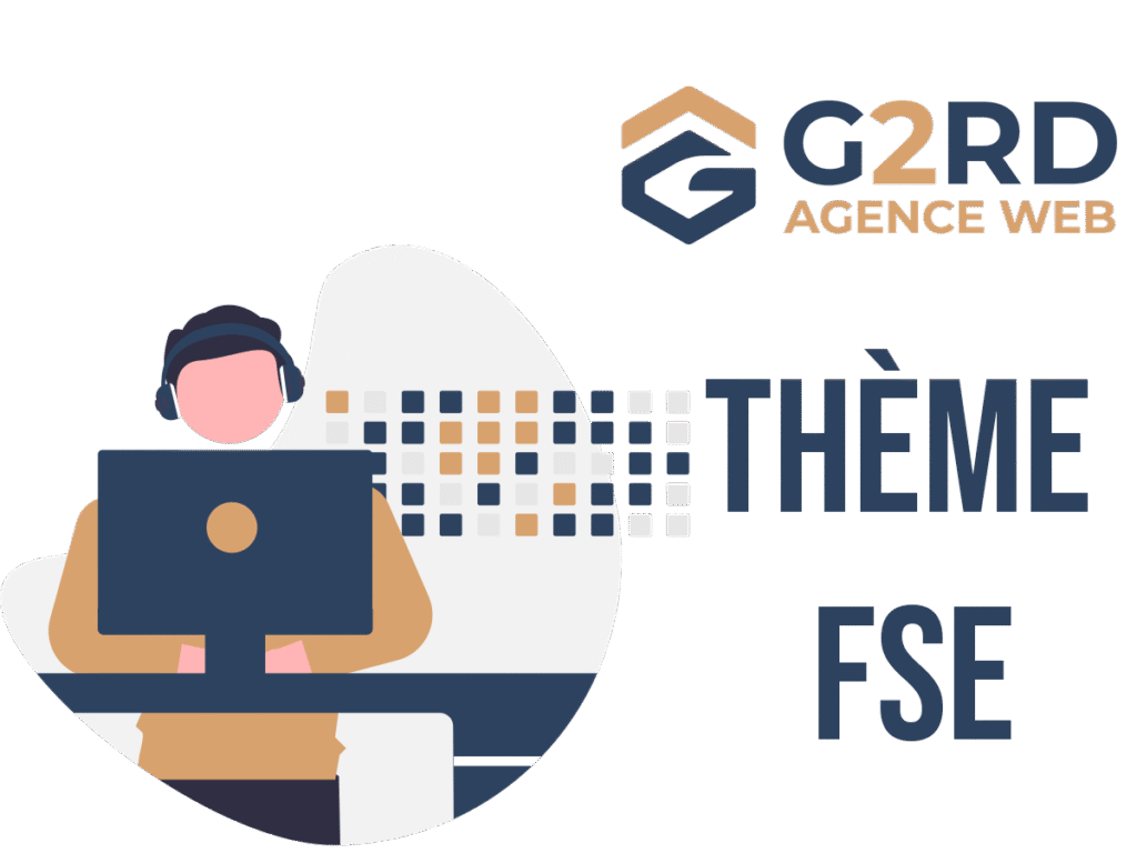 Illustration de l'agence avec personne au bureau