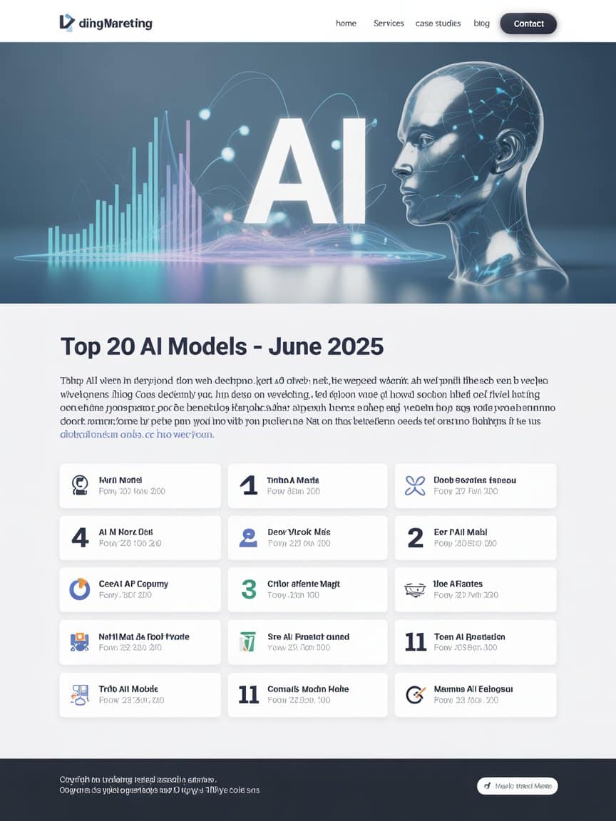 Top 20 des modèles d’IA les plus performants en juin 2025 : Le classement complet et ses enseignements