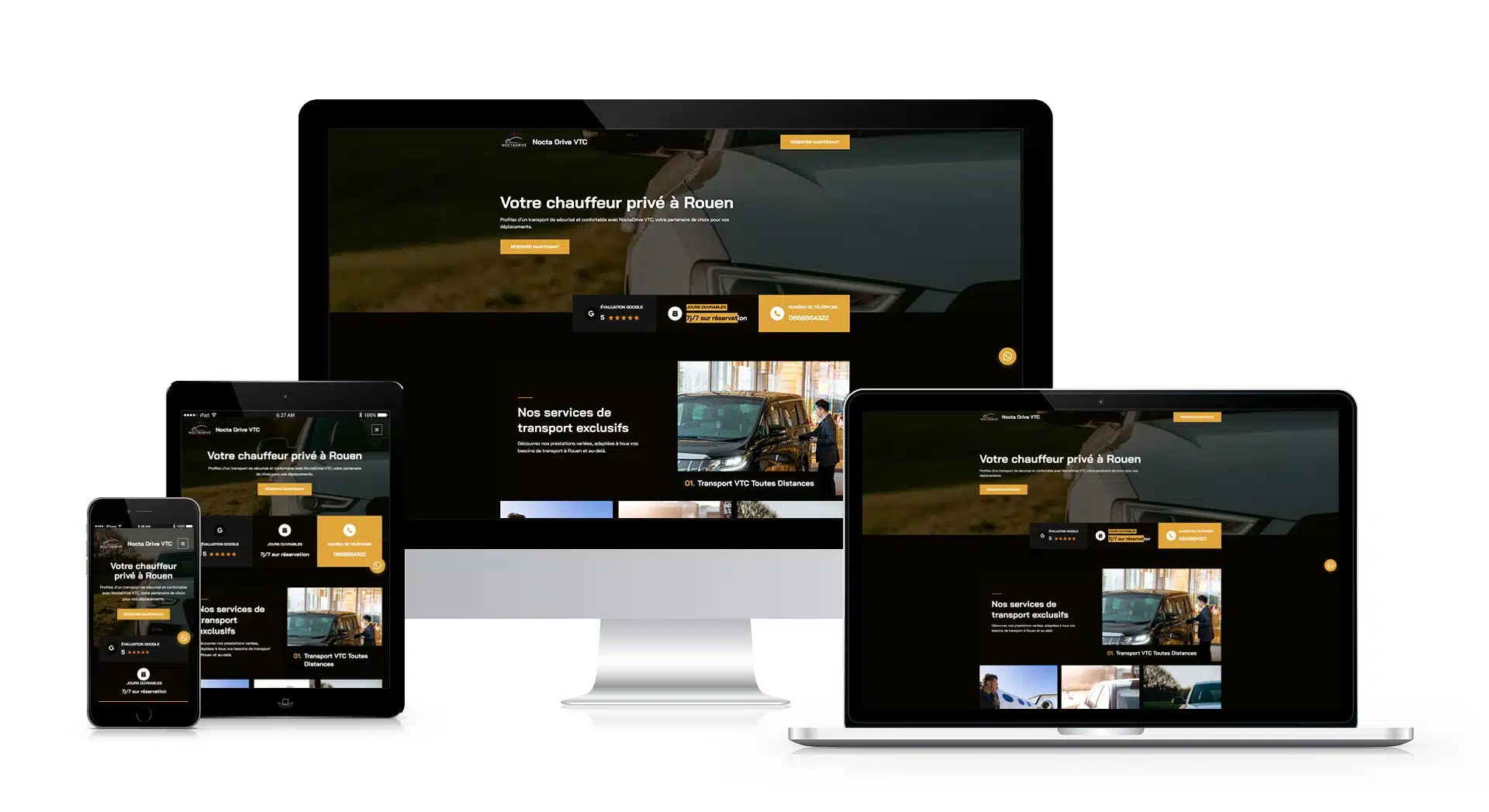 NoctaDrive VTC, un site professionnel dédié au transport privé à Rouen