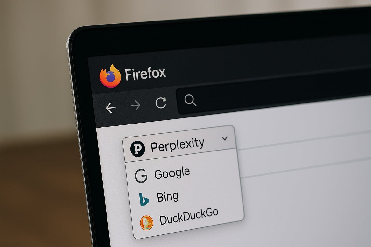 Firefox Perplexity,moteur de recherche IA,Perplexity moteur recherche