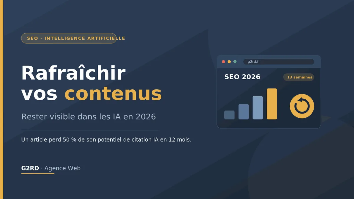 rafraîchir vos contenus