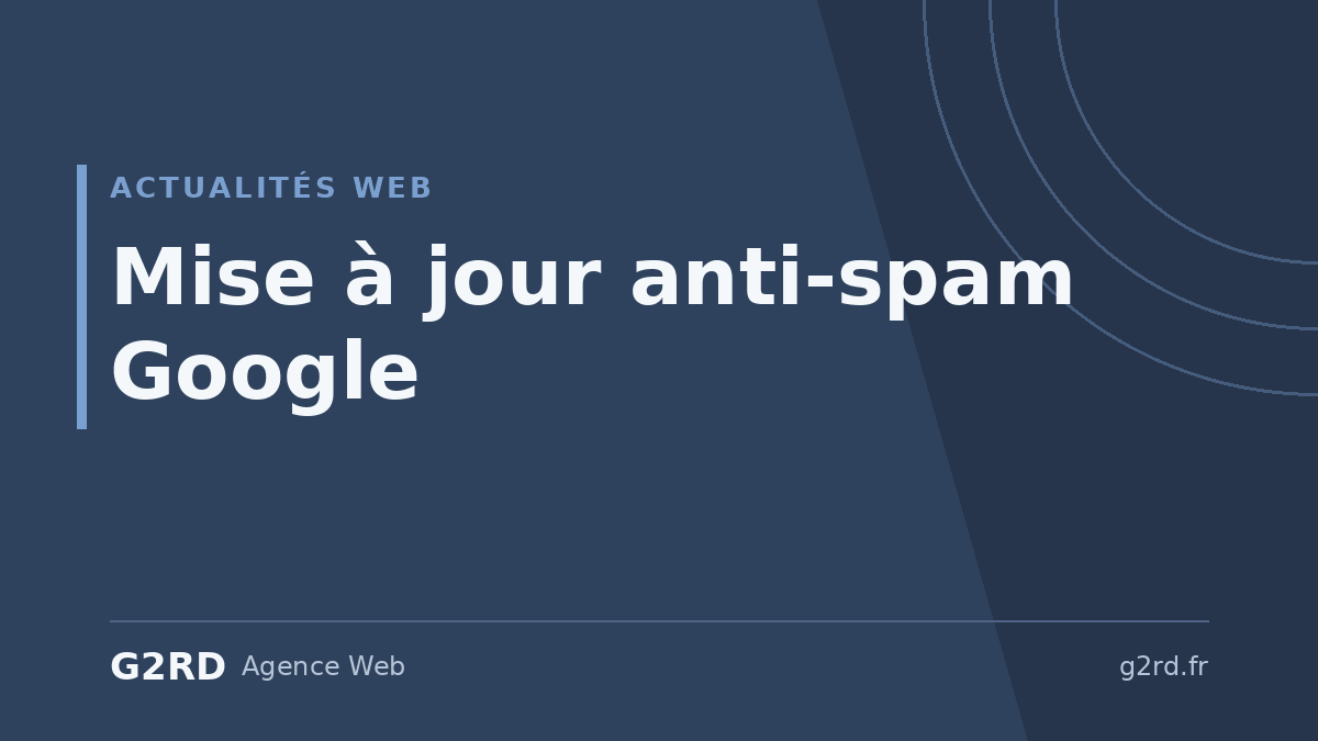 mise à jour anti-spam Google